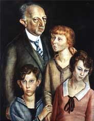 Portrait: Otto Dix: Rechtsanwalt Dr. Fritz Glaser mit Familie, 1932 