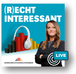 Bild des Podcast-Logos: Moderatorin mit Logo BRAK